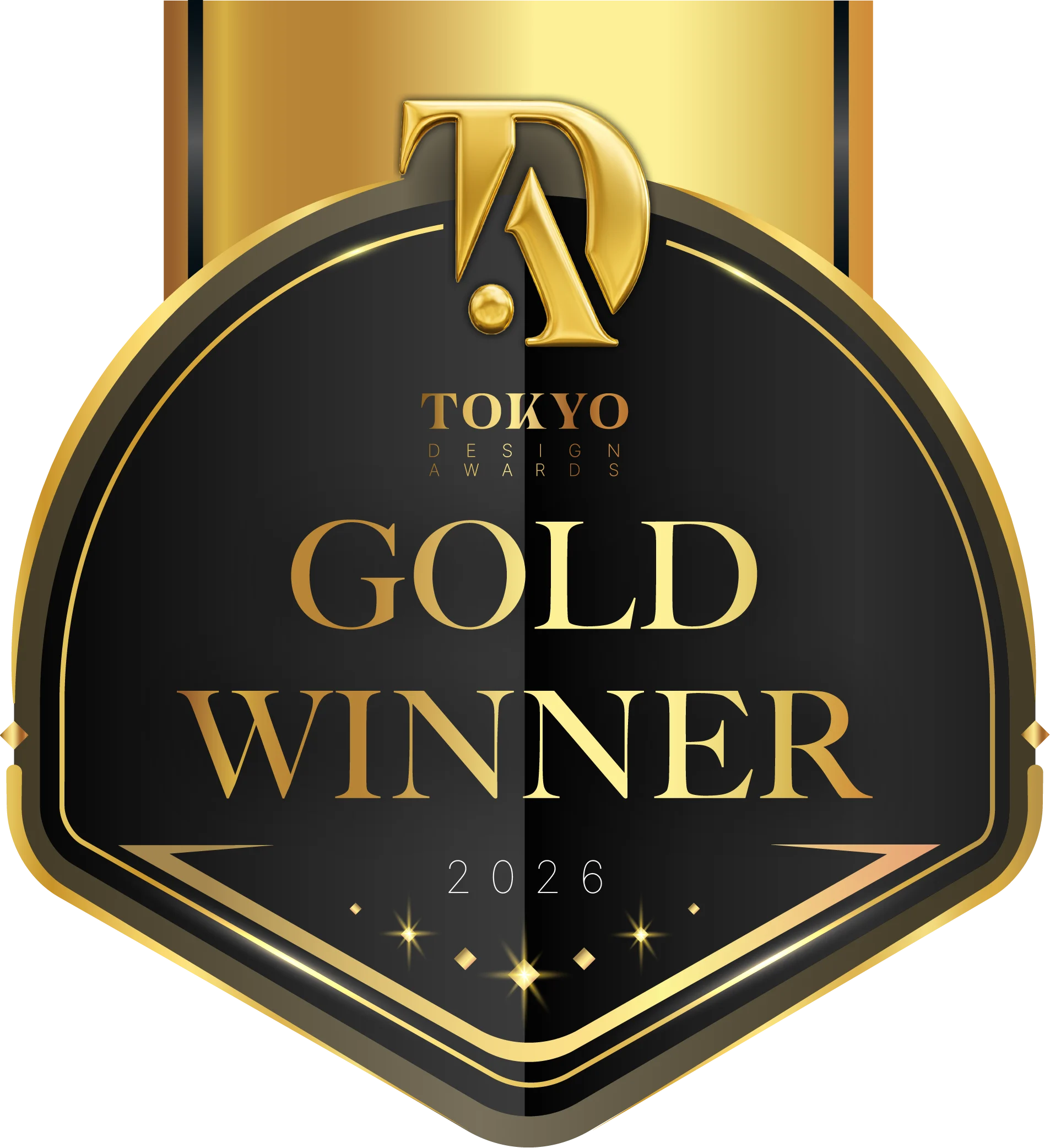 2026 Tokyo Design Awards Site Badges Gold